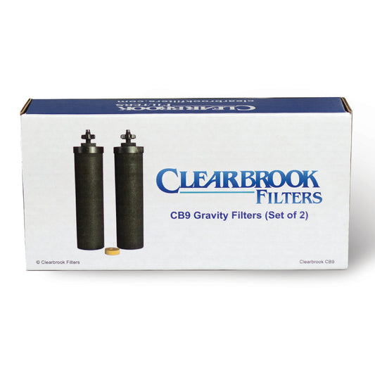 CB9 Clearbrook 9-inch gravity filter. Set of two filters.